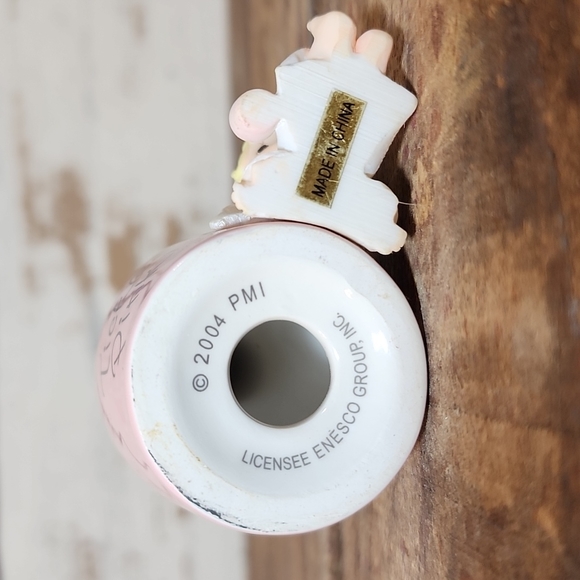 Enesco Precious Moments Porcelain Fugurine Tickled Pink - Picture 4 of 4